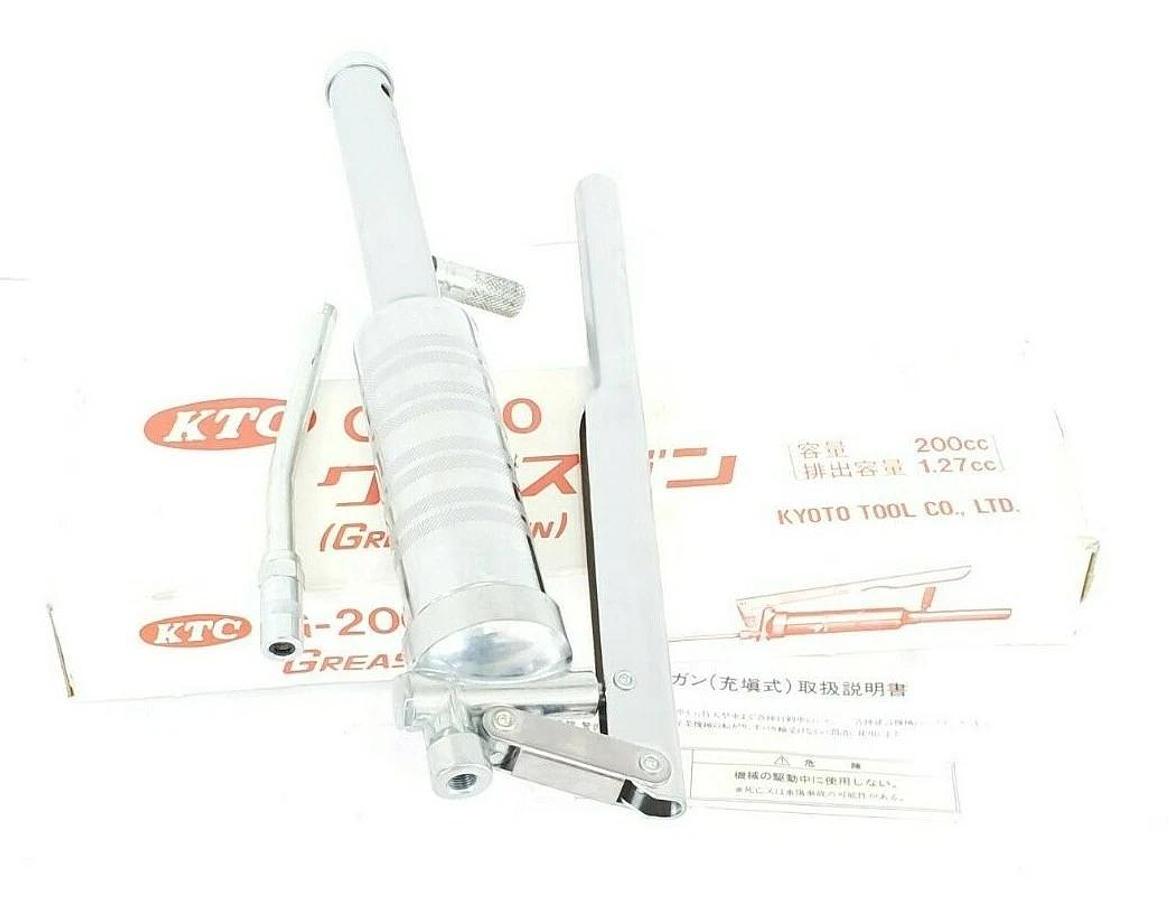 Used NIB KTC KYOTO TOOL CO. G-200 GREASE GUN 200cc 1.27cc