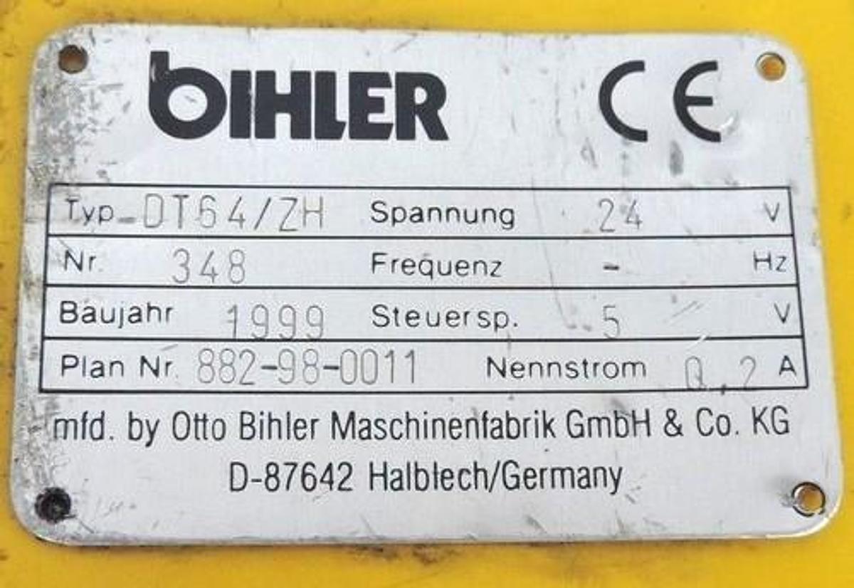Used OTTO BIHLER CONTROLLER TYP: DT64/ZH, NR: 348, PLAN NR: 882-98-001, ROSE