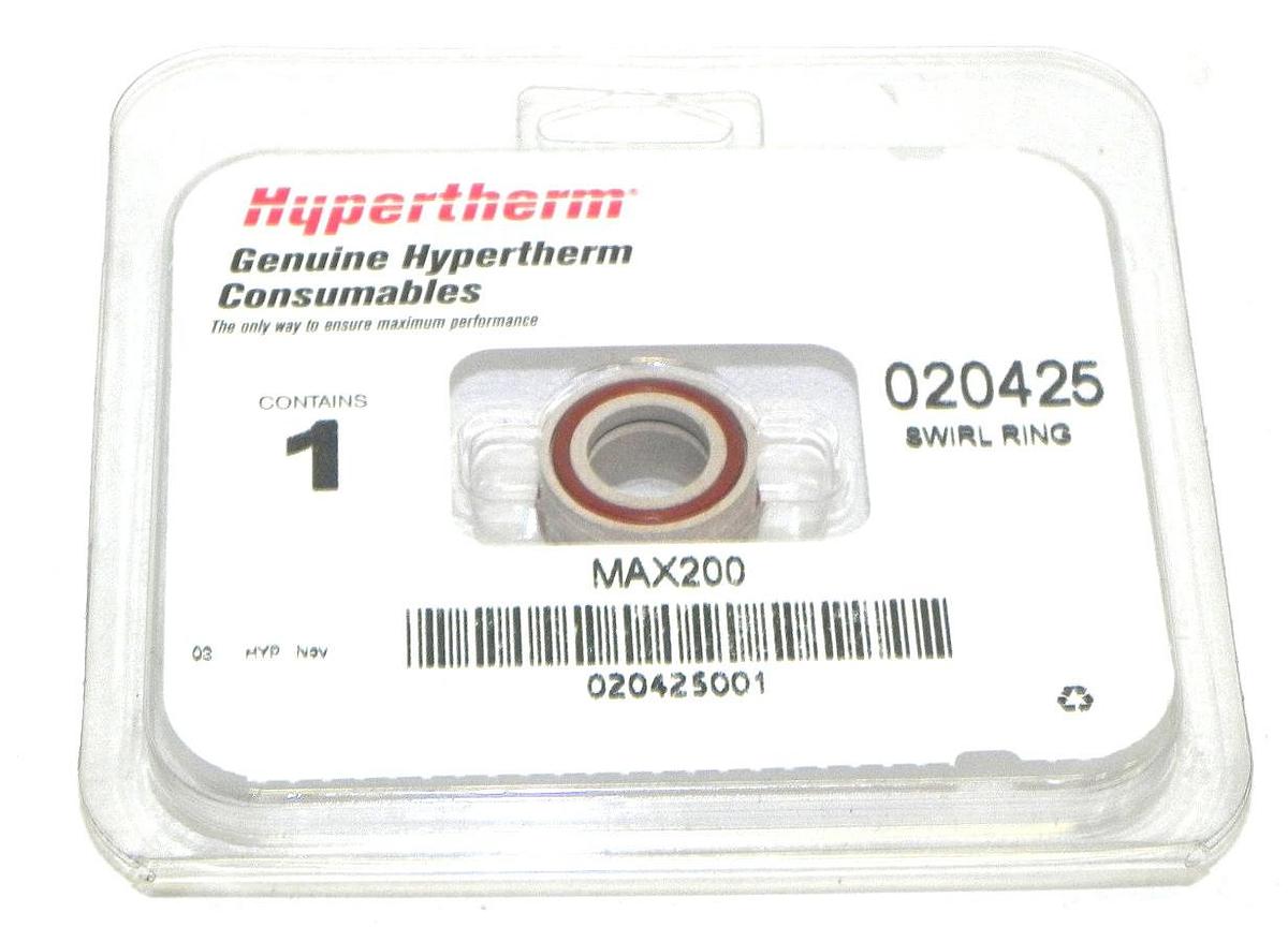 Used NEW HYPERTHERM 020425 SWIRL RING MAX 200