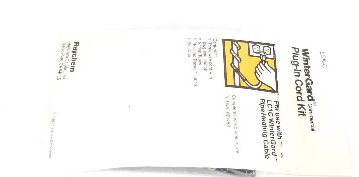 Used INCOMPLETE RAYCHEM 199521 WINTERGARD COMMERCIAL TRUCKPAK SERVICE CARTON LC1C-TP