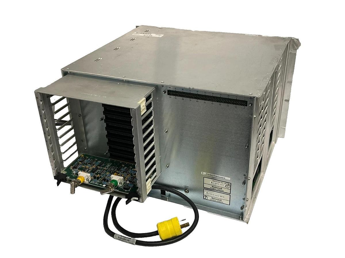 Used HONEYWELL 51196736-100-RP 10-Slot Chassis Assy w/ PSU, Fan, Processor & Adapter