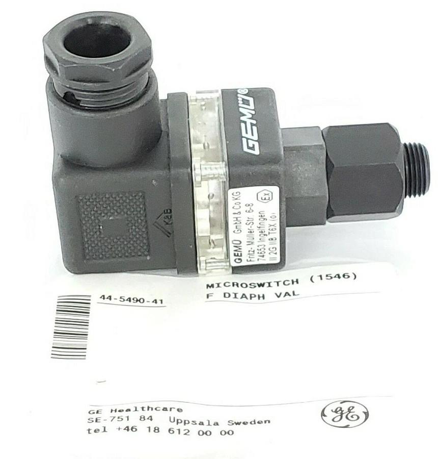 Used NEW GEMU TYP 1215 MICROSWITCH Z1546 GE HEALTHCARE 44-5490-41