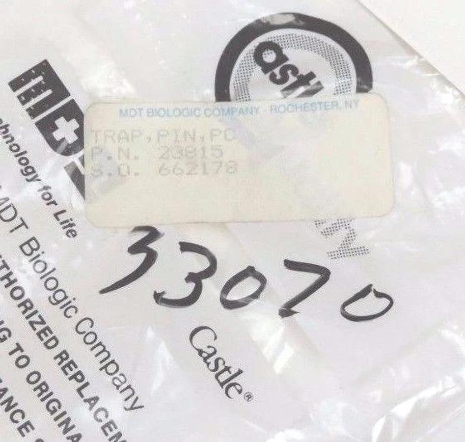 LOT OF 2 NEW MDT BIOLOGIC COMPANY 23815 POWERCLAVE PIN TRAP ASSEMBLIES