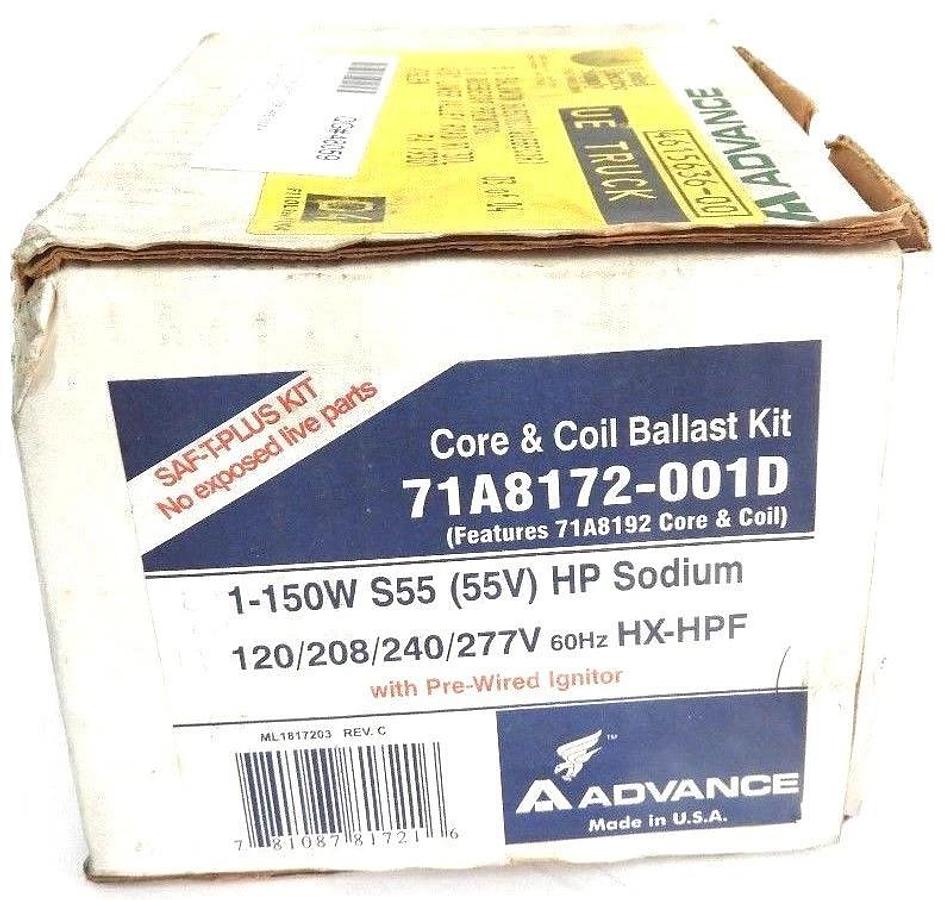 Used NIB ADVANCE 71A8172-001D CORE & COIL BALLAST KIT (FEATURES 71A8192 CORE & COIL)