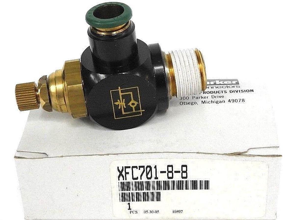 Used NIB PARKER XFC701-8-8 BRASS CONTROL VALVE XFC70188