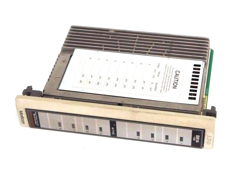 Used SCHNEIDER MODICON AS-B814-108 OUTPUT MODULE RELAY NO/NC 5A/30VDC 4A/230VAC 8PT