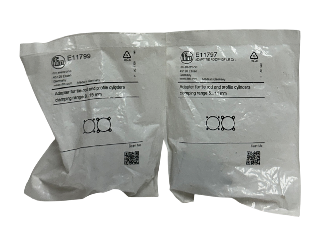 2 IFM E11799 / E11797 OEM ADAPTERS FOR TIE ROD AND PROFILE CYLINDERS NSFS