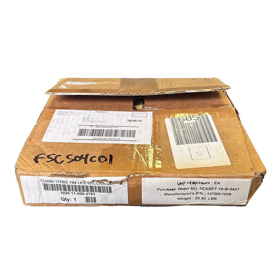 Used NEW REGINA 147BS CHAIN 16B 3020-11-000-2782 194 LINKS W/ CONN LINKS 147BS/1008