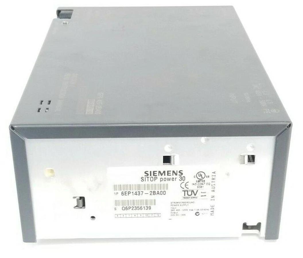 Used SIEMENS 6EP1 437-2BA00 SITOP POWER SUPPLY 30 E-STAND VER. 5 30A 24VDC