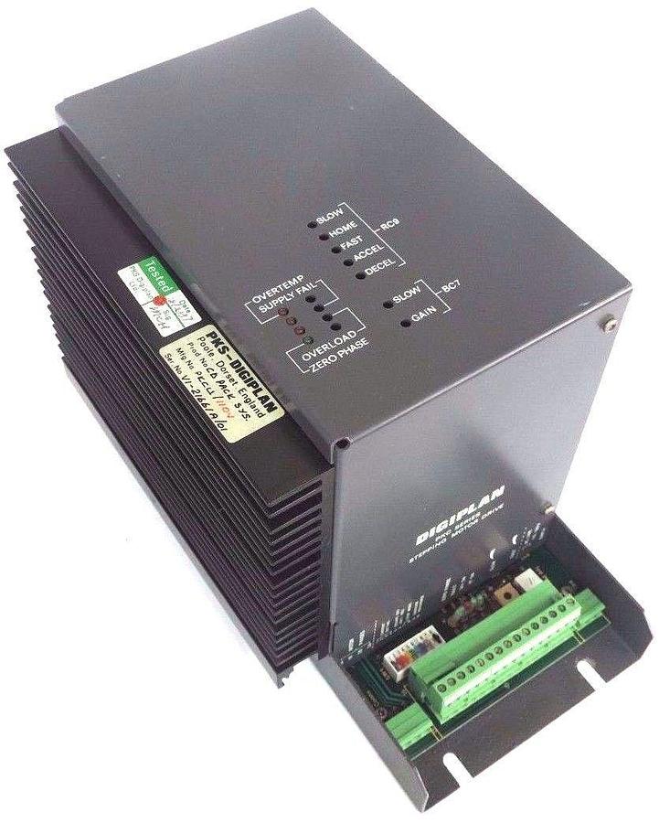 Used PARKER DIGIPLAN STEPPING SERVO MOTOR DRIVE PKCU/110V, PKC SERIES 1347.001
