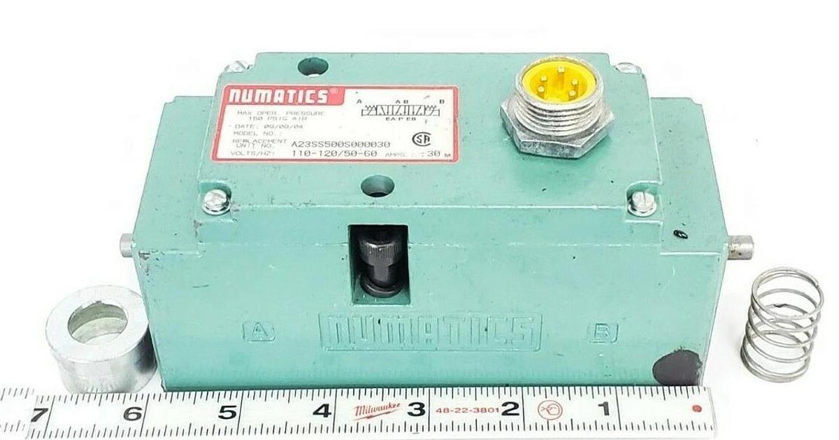 Used NUMATICS A23SS500S000030 SOLENOID VALVE BODY