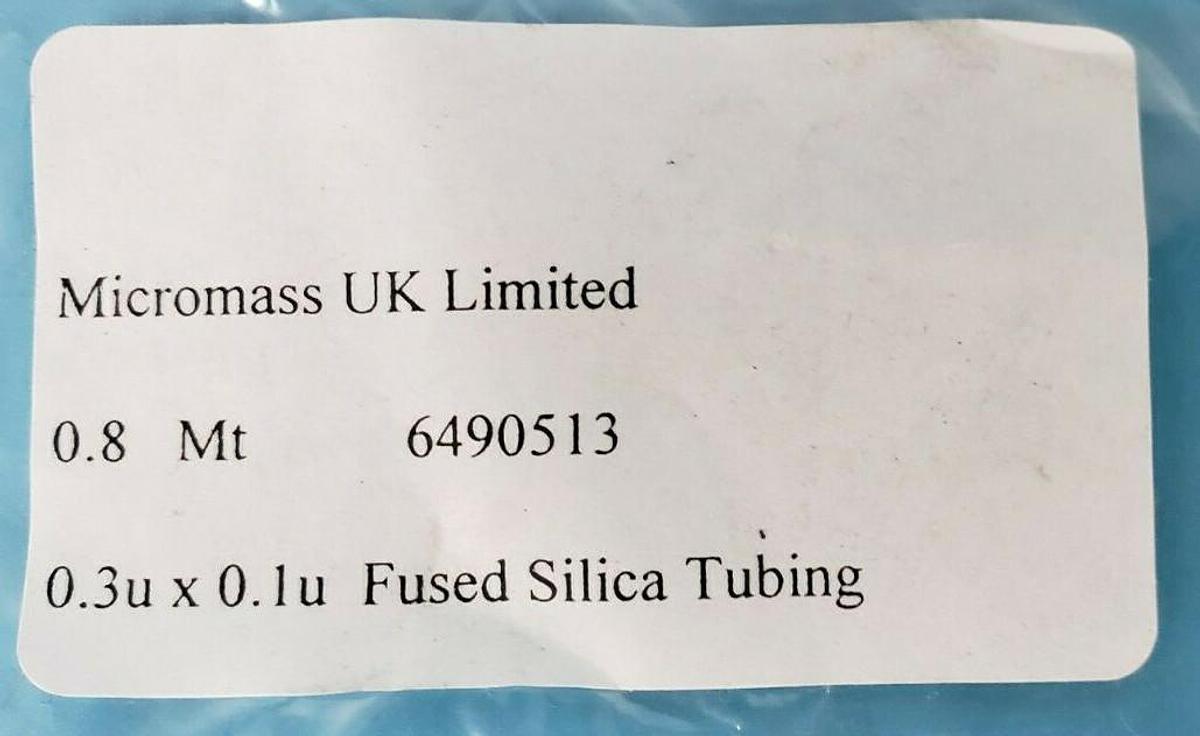 NEW MICROMASS UK LIMITED 0.8 MT 6490513 0.3U X .1u FUSED SILICA TUBBING