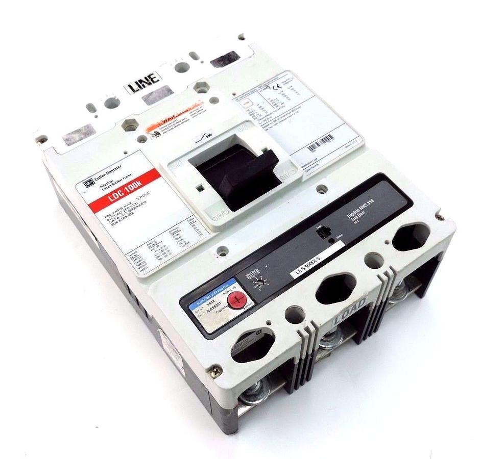 Used CUTLER HAMMER LDC3600FK01P05Y01 CIRCUIT BREAKER LDC100K W/ LES3600LS TRIP UNIT