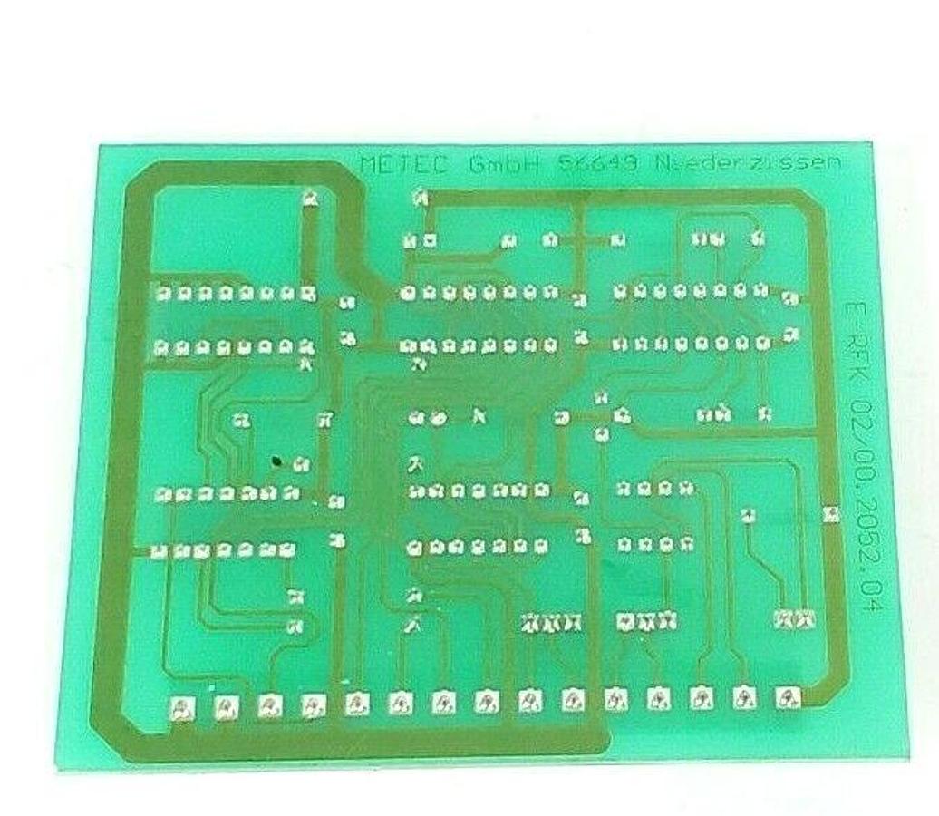 Used METEC GmbH 56649 CIRCUIT BOARD E-RFK 02/00.2052.04