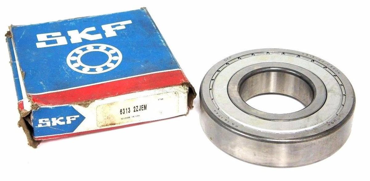 NEW SKF 6313-2ZJEM SINGLE ROW BALL BEARING 6313-2Z/C3GJN