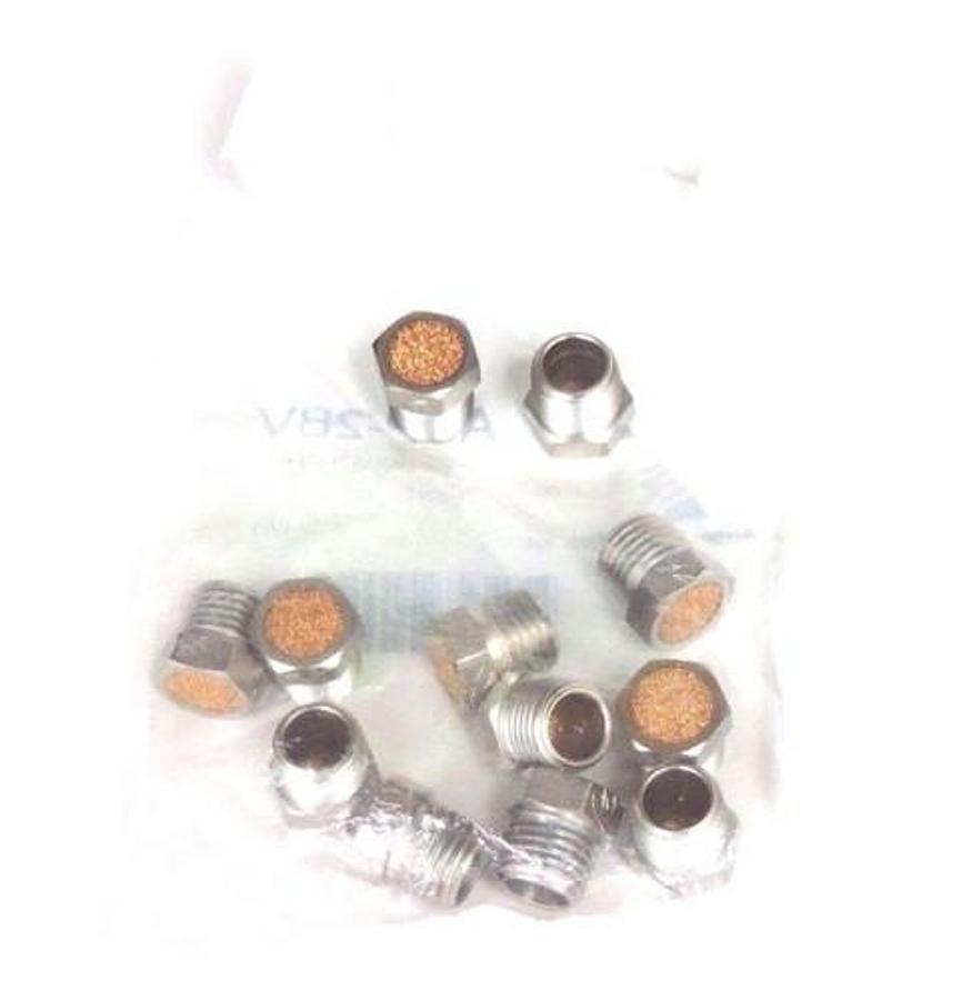 LOT OF 12 NEW ARROW ASP-2BV 1/4" NICKEL PLATED STEEL BREATHER VENTS ASP2BV