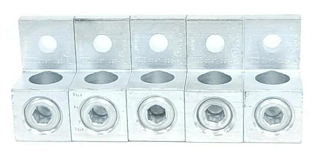 LOT OF 5 NEW ILSCO D831 LUGS TA-250