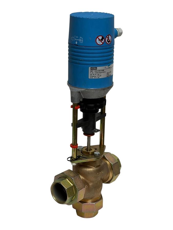 Hora MC100/230-A50 Electric Actuator 316RA-MMD 3-Way Mixing Valve 1.5"