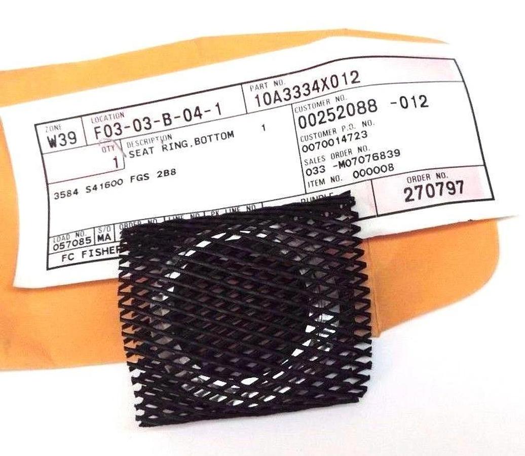 Used NEW FISHER CONTROLS 10A3334X012 SEAT RING, BOTTOM