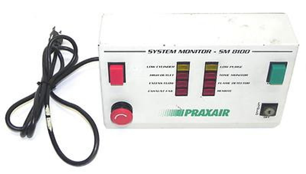 Used PRAXAIR SM-8100 JUNCTION BOX SYSTEM MONITOR SM8100