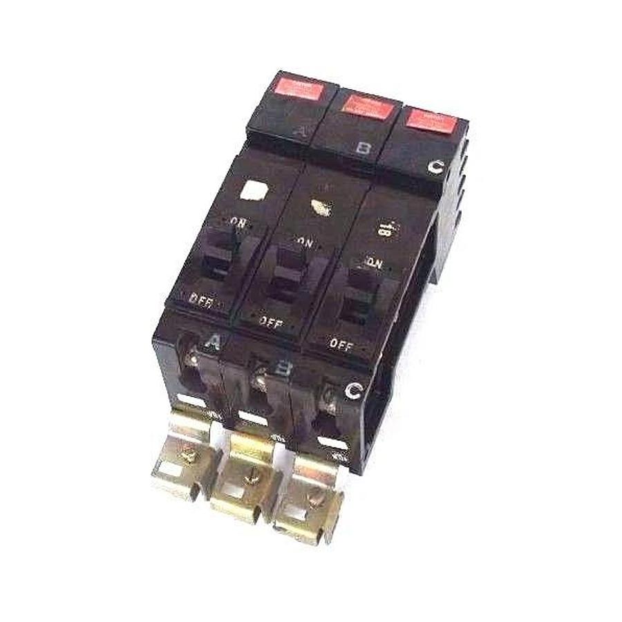 Used LOT OF 3 SQUARE D FY-14020 MOLDED CASE CIRCUIT BREAKERS INCLUDES A, B, C