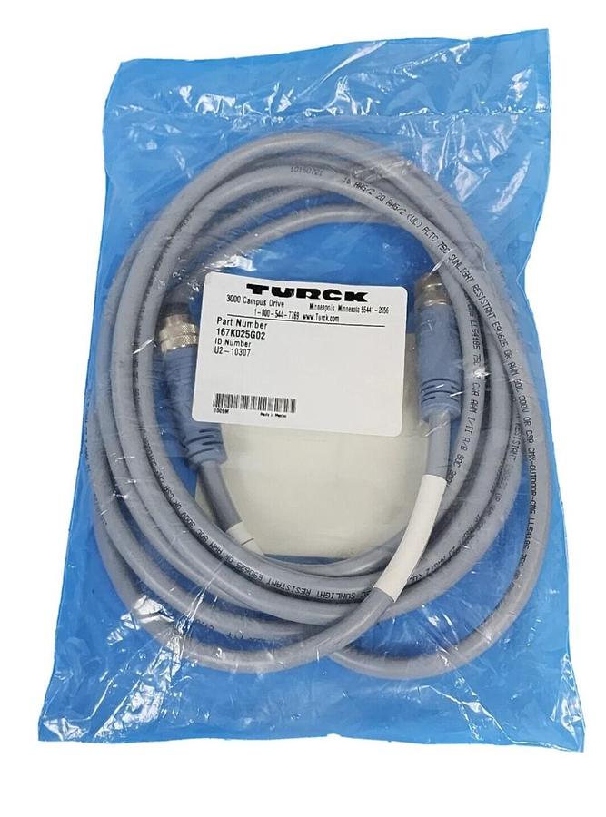 Used NEW TURCK 167K025G02 CABLE ID NUMBER U2-10307