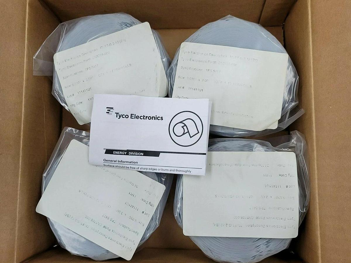 BOX OF 4 NEW TYCO ELECTRONICS MVFT-G-2-12 (B4) MEDIUM VOLTAGE FUDION TAPE