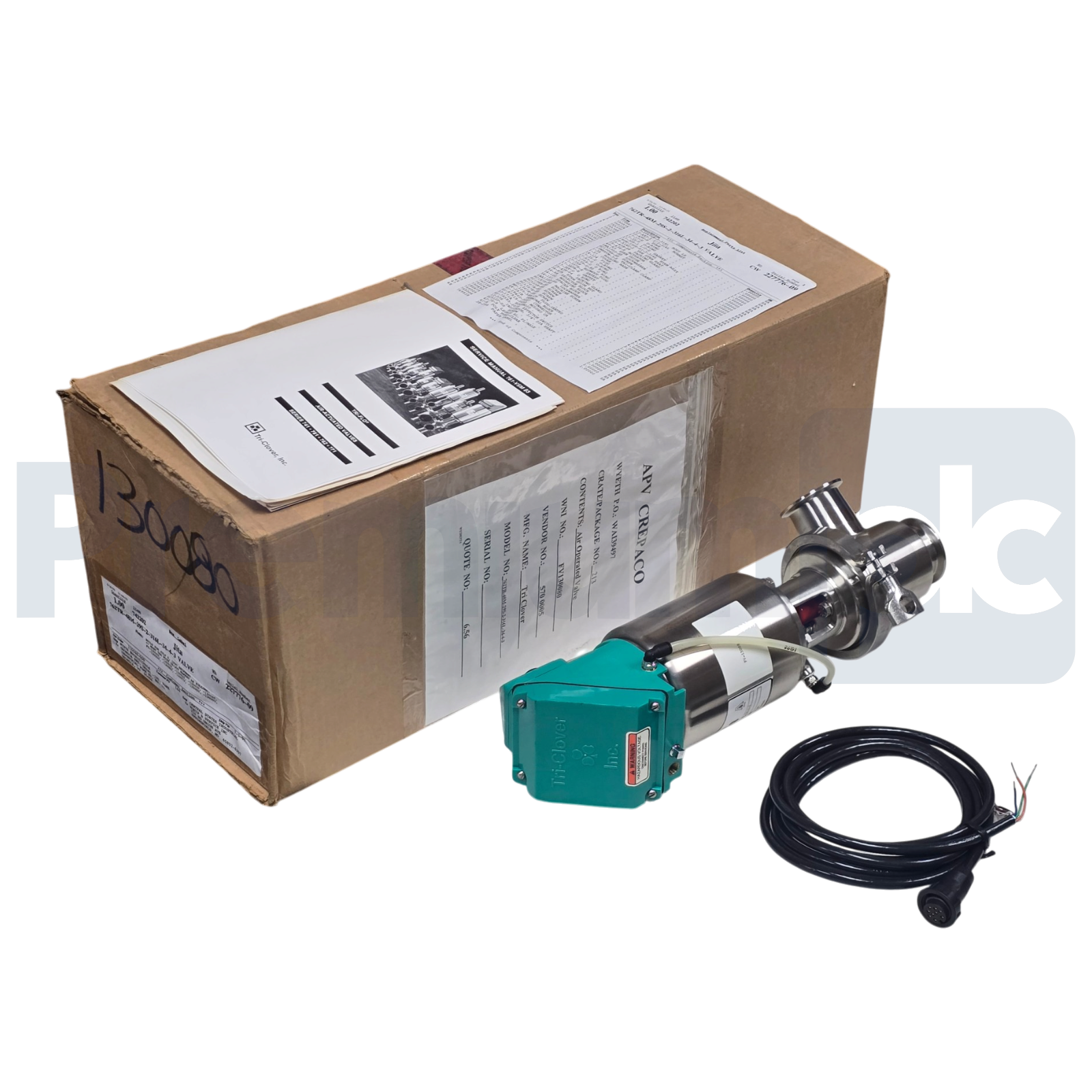 Used Alfa Laval Tri-Clover 762TR-48M-29S-2-316L-34-4-3 Sanitary Valve 2" 316L SS NEW