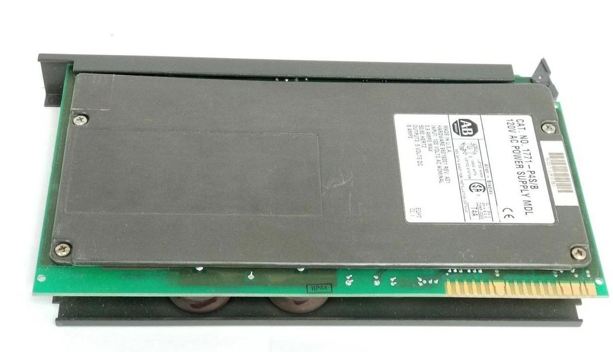 Used ALLEN BRADLEY 1771-P4S/B POWER SUPPLY 120VAC 96219201 REV. A01 SER. B 1771-P4S