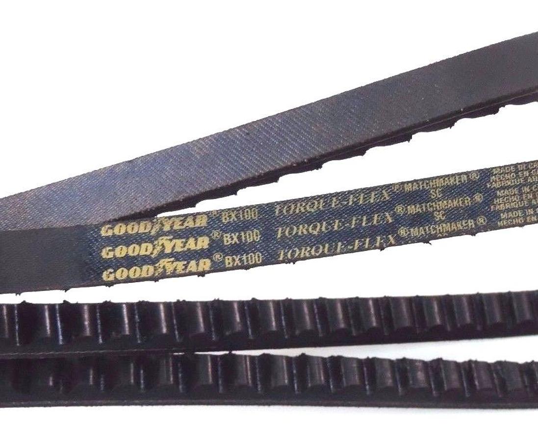 LOT OF 5 GOODYEAR BX100 BELT-V TORQUE FLEX COGGED .66" W X 103" BELTS