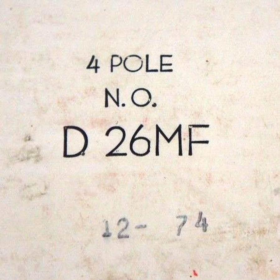 NIB CUTLER HAMMER D26MF SER. A2 TYPE: M RELAY 4POLE N.O.
