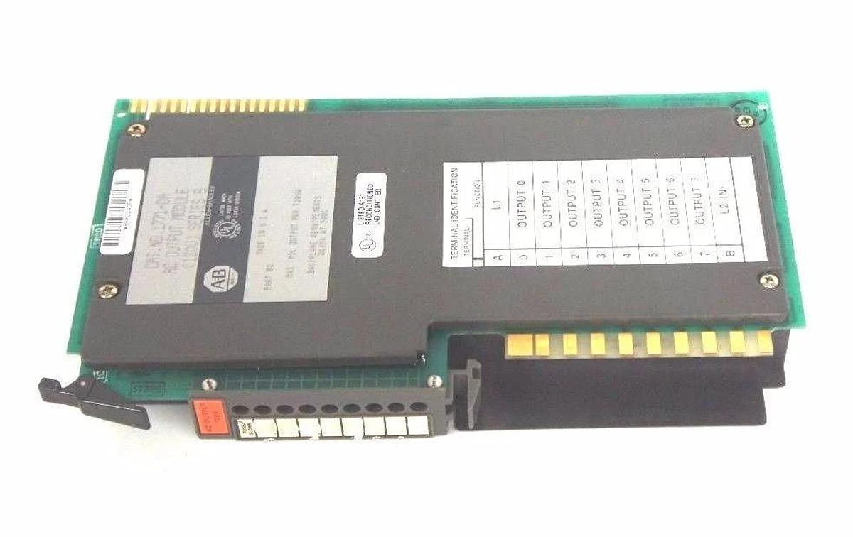 Used ALLEN BRADLEY 1771-OA AC OUTPUT MODULE SER B, 120V, 1771OA 1771-0A 17710A
