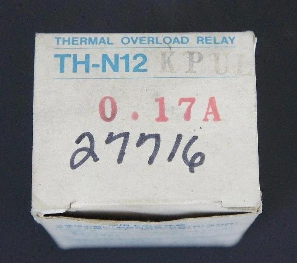 NIB MITSUBISHI TH-N12KPUL THERMAL OVERLOAD RELAY 0.17AMP THN12KPUL