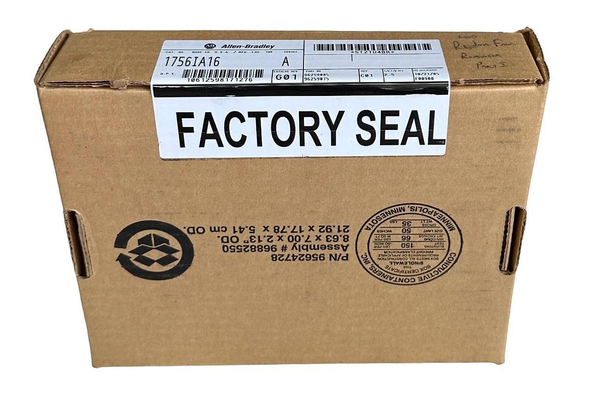 Used NEW SEALED ALLEN BRADLEY 1756-IA16 /A ControlLogix 16-PT INPUT MODULE 1756IA16