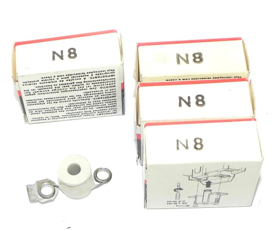 Used LOT OF 4 NIB ALLEN BRADLEY N8 HEATER ELEMENTS