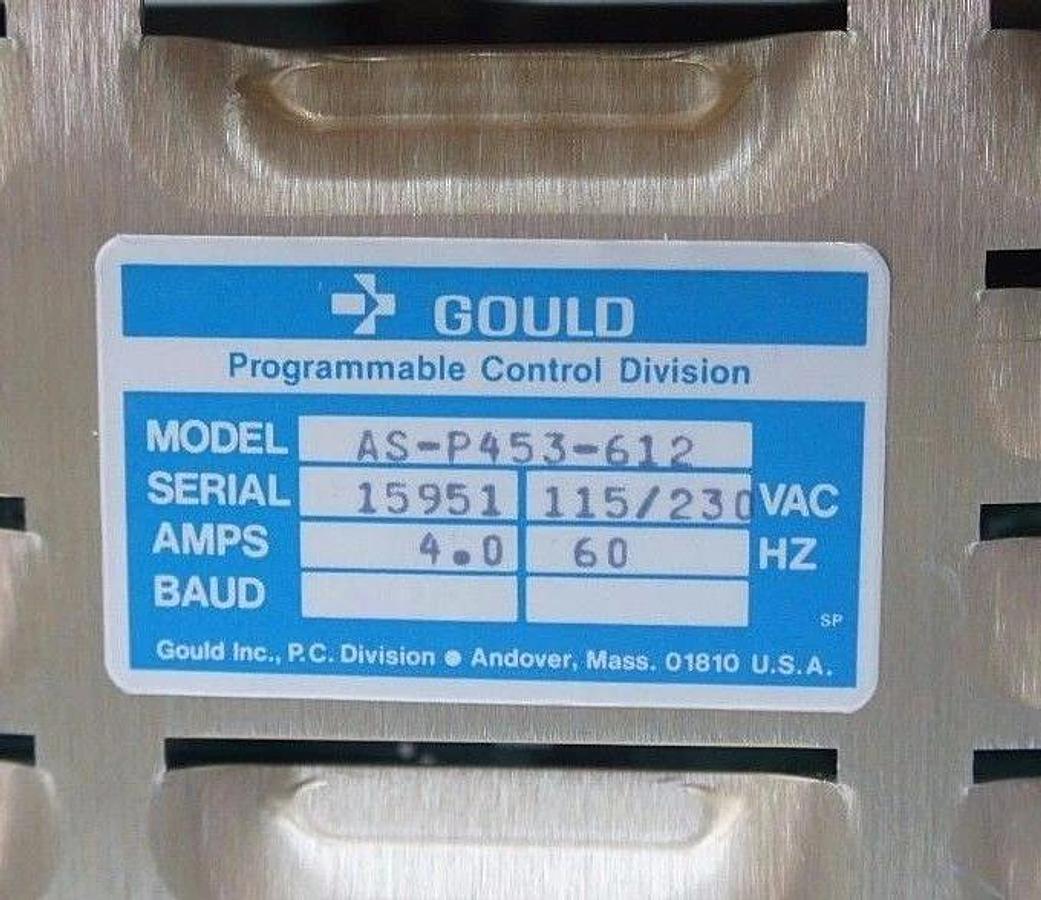 Used NIB GOULD AS-P453-612 MODULE REMOTE INTERFACE ASCII 115/230VAC 4.0AMPS 60HZ