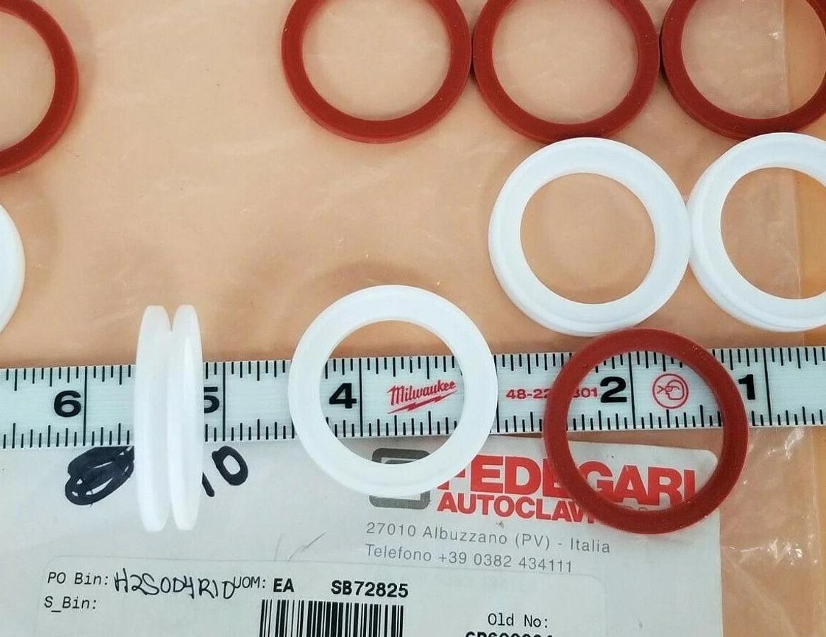 LOT OF 5 NEW IN BAG FEDEGARI GP00004 SILICONE + TEFLON GASKETS DN26 GP600004