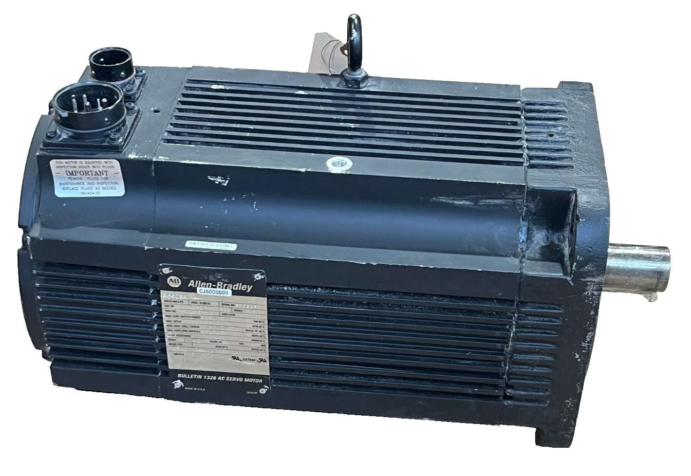 Used Allen Bradley 1326AB-B720E-21 Servo Motor | 6.8kW | 460V | 3500 RPM | 30.9 Nm