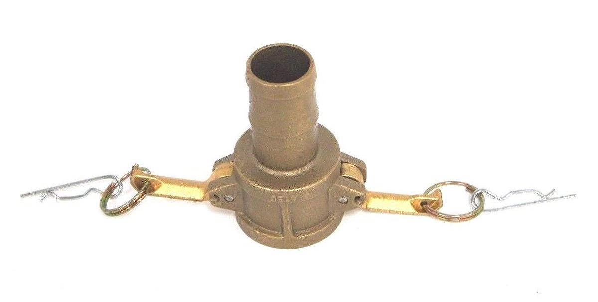Used NEW TOUGH TITE ETC-TT SUCTION & DISCHARGE CAM LOCK BRASS HOSE COUPLING