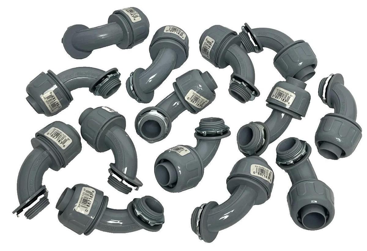 Lot of 14 Topaz P492B 3/4" 90 Deg. EnviroFlex Non-Metallic Liquidtight Connector