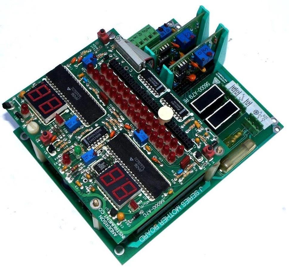 Used ANDERSON INSTRUMENT 56000-A79 PC MOTHERBOARD J SER W/ 56000-A7C CONTROL BOARD