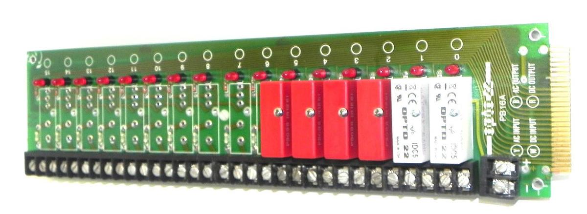 Used OPTO 22 PB16A I/O MODULE RACK