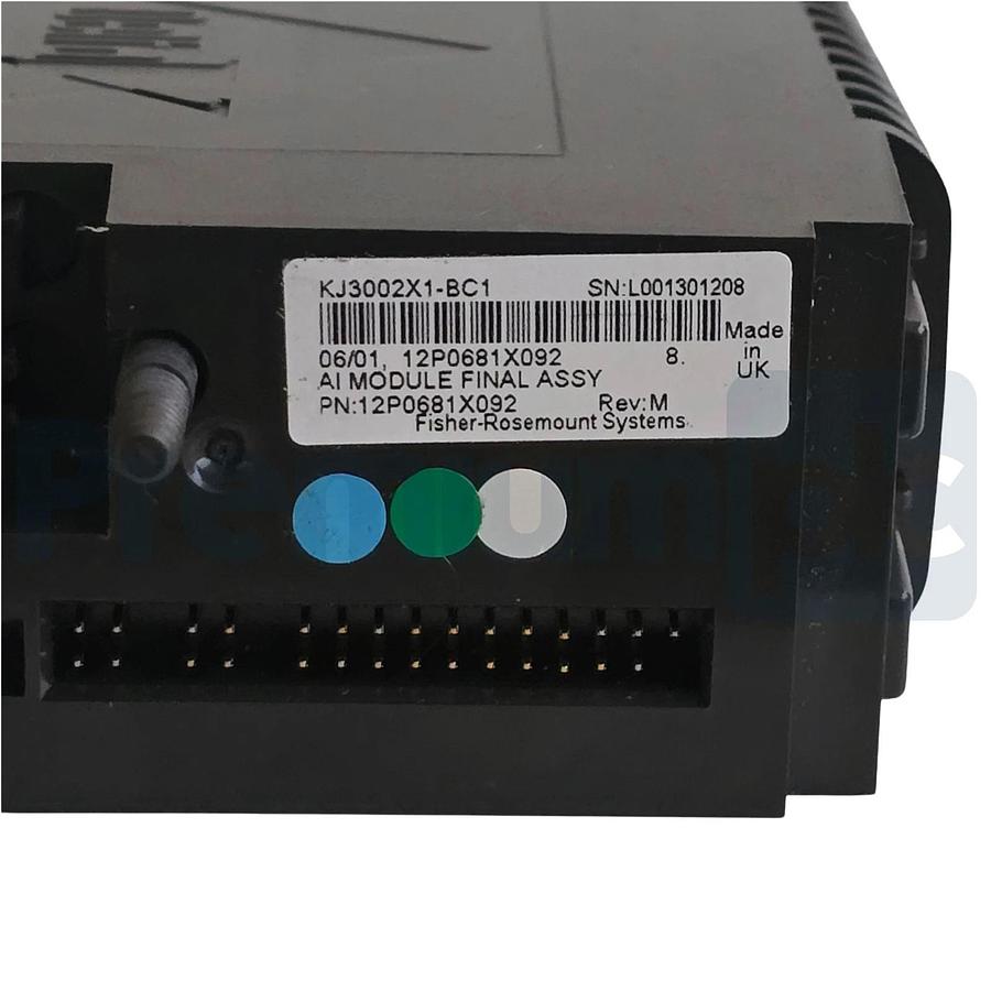 Used ROSEMOUNT EMERSON DeltaV KJ3002X1-BC1 ANALOG INPUT 4-20mA 12P0681X092 REV M USPI