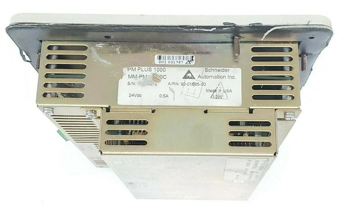 Used SCHNEIDER AUTOMATION MODICON PANELMATE PLUS 1000, MM-PM10300C, 92-01685-00