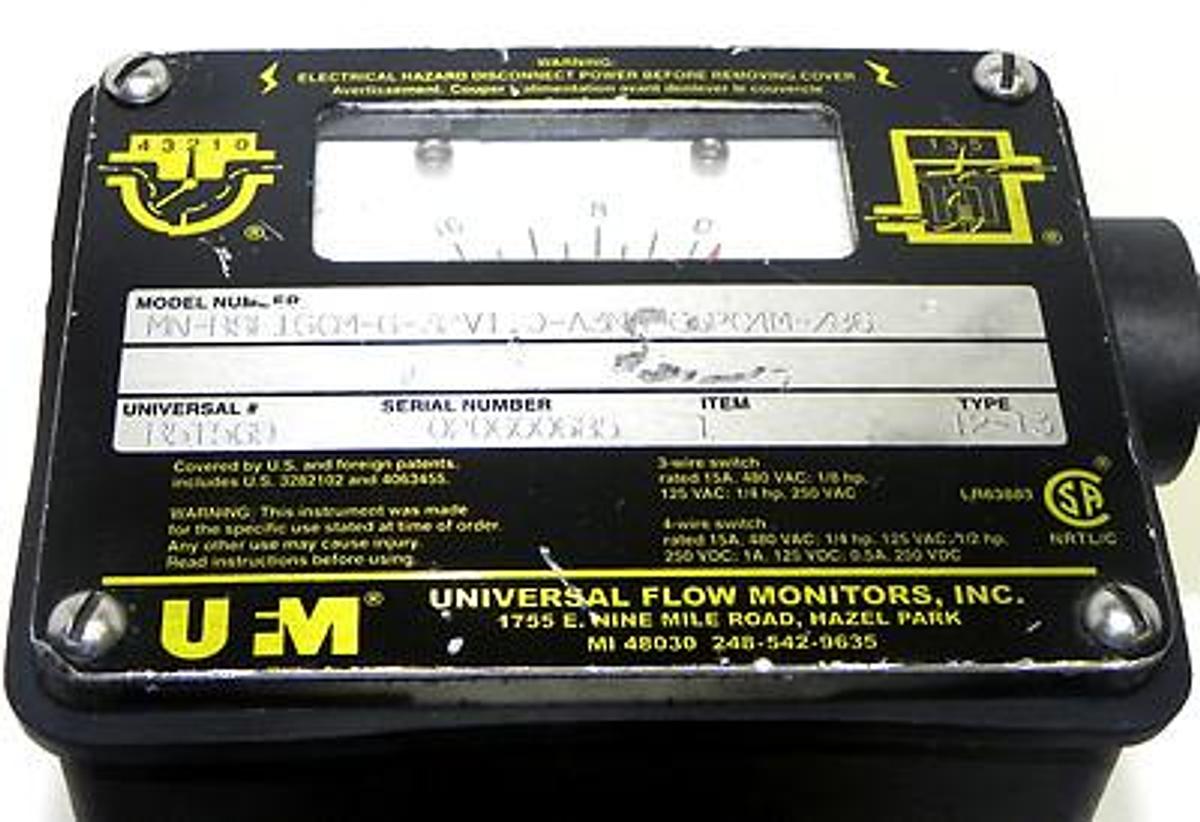 Used UFM MN-BSF16GM-6-32V1.0-A3NR-C-PC4M-Z86 FLOW MONITOR