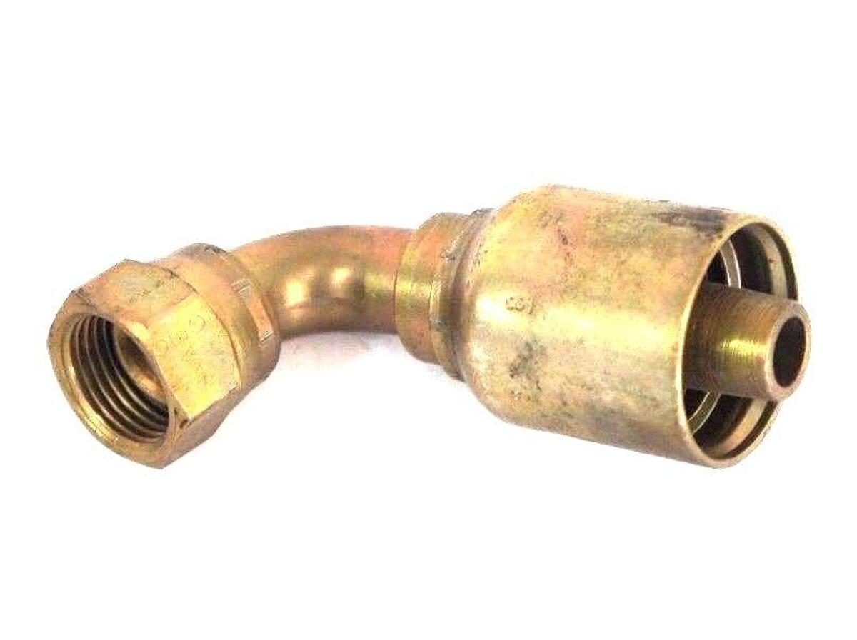 NEW PARKER 13943-8-8 PARKRIMP PERMANENT ELBOW FEMALE JIC X 1/2" SHORT DROP