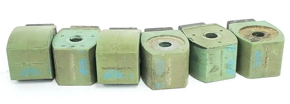 Used LOT OF 6 ASCO MP-C-086 SOLENOID COILS 238212-032 120/60 110/50 FT