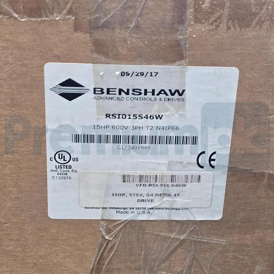 BENSHAW RSI-015-S4-6W | RSi015S46W RSi S4 Sensorless Vector VFD 15HP 600V NSMP