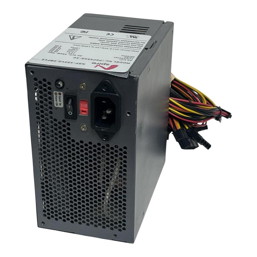 Used NSpire PSF450S-20 450W Power Supply NSP-450V2.0BF12 ATX PSU