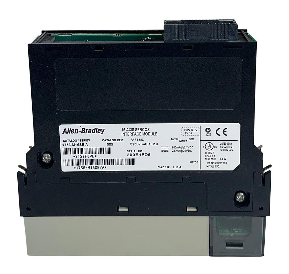 Used ALLEN BRADLEY 1756-M16SE /A ControlLogix 16-AXIS SERCOS INTERFACE MODULE USNP